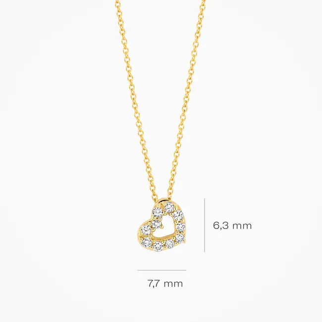 Lab diamonds collier LG3000Y - 14k Geelgoud
