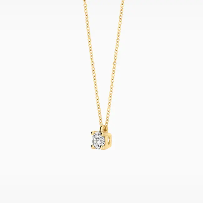 Lab diamonds collier LG3001Y - 14k Geelgoud