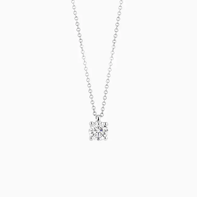 Lab diamonds collier LG3002W - 14k Witgoud