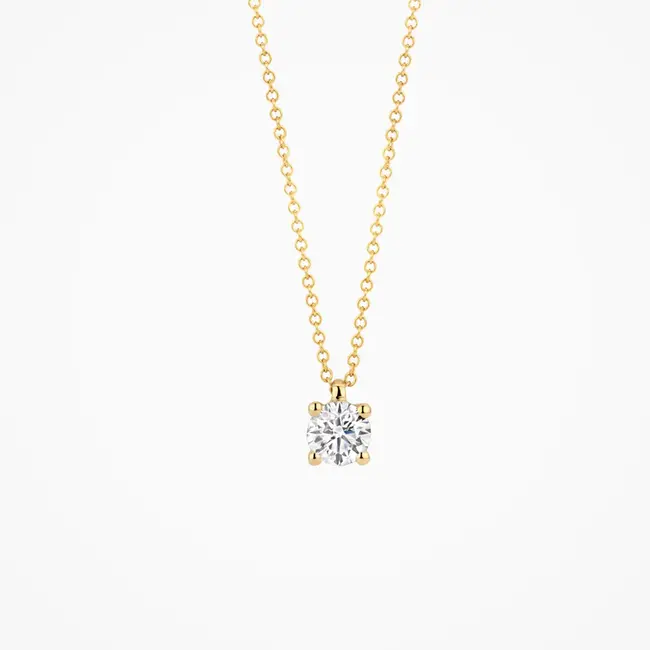 Lab diamonds collier LG3002Y - 14k Geelgoud