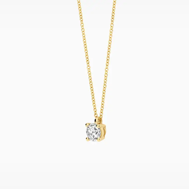 Lab diamonds collier LG3002Y - 14k Geelgoud