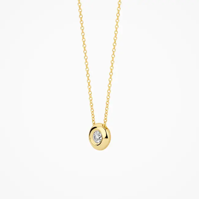 Lab diamonds collier LG3005Y - 14k Geelgoud