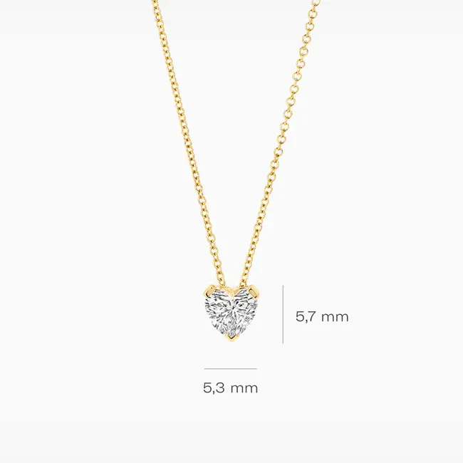 Lab Diamonds Collier LG3011Y - 14k Geelgoud