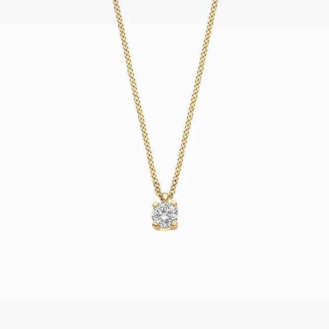 Lab diamonds collier LG3014Y - 14k Goud