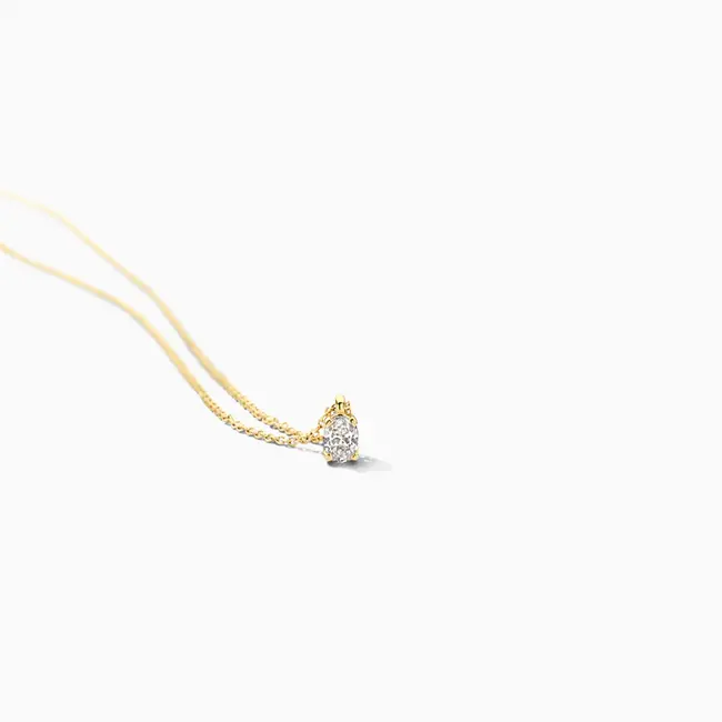 Lab diamonds collier LG3015Y - 14k Goud