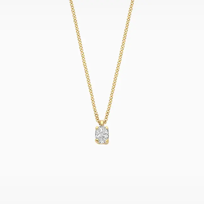 Lab diamonds collier LG3015Y - 14k Goud