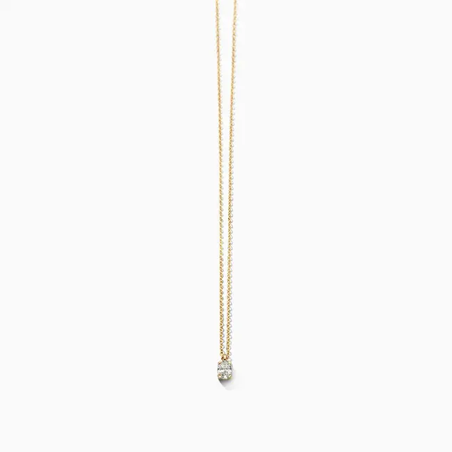 Lab diamonds collier LG3015Y - 14k Goud