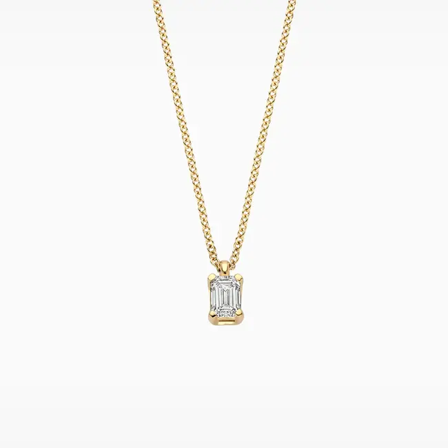 Lab diamonds collier LG3016Y - 14k Goud