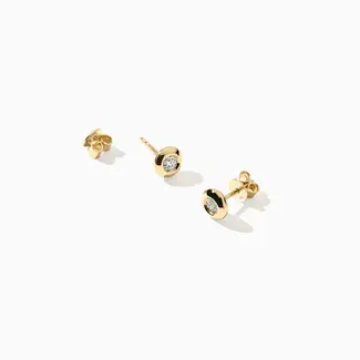 Blush Gold Jewels Lab diamonds oorstekers LG7004Y - 14k Geelgoud