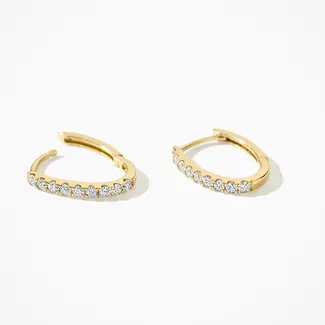 Blush Gold Jewels Lab diamonds oorringen LG7008Y - 14k Geelgoud