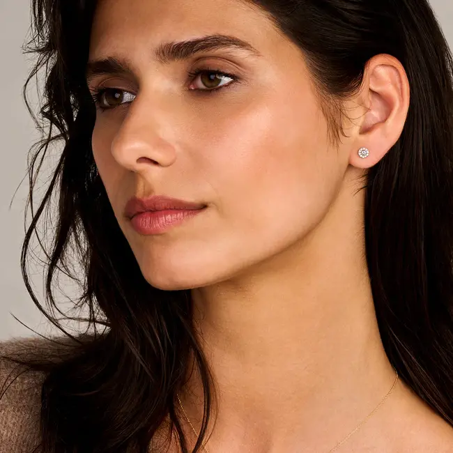 Lab Diamonds oorstekers LG7011Y - 14k Geelgoud