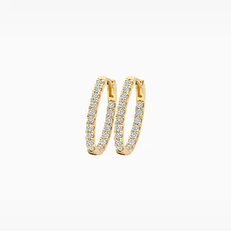 Blush Gold Jewels Lab Diamonds Oorringen LG7014Y - 14k Geelgoud