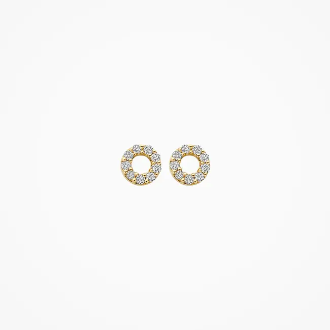 Lab Diamonds oorstekers LG7016Y - 14k Geelgoud