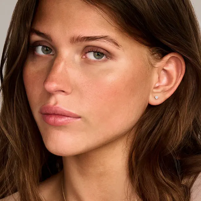 Lab Diamonds oorstekers LG7020Y - 14k Geelgoud