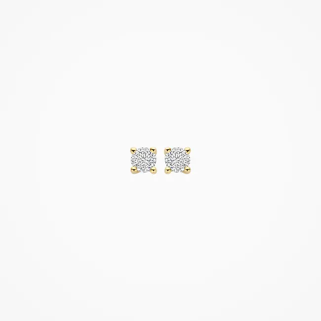 Lab Diamonds oorstekers LG7020Y - 14k Geelgoud