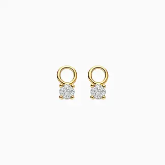 Blush Gold Jewels Lab Diamonds Oorbel bedels LG9000Y - 14k Geelgoud