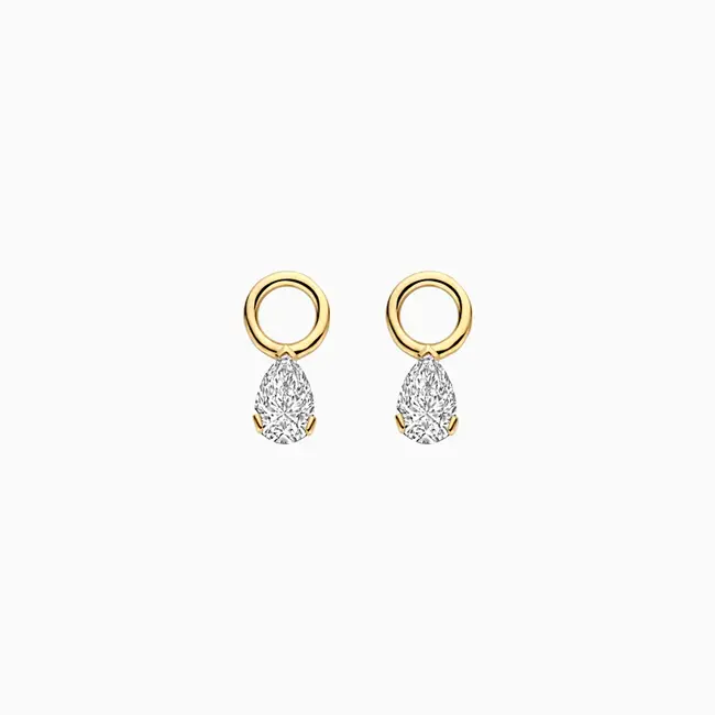 Lab Diamonds Oorbel bedels LG9004Y - 14k Geelgoud