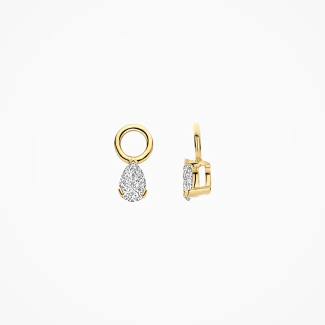 Lab Diamonds Oorbel bedels LG9004Y - 14k Geelgoud