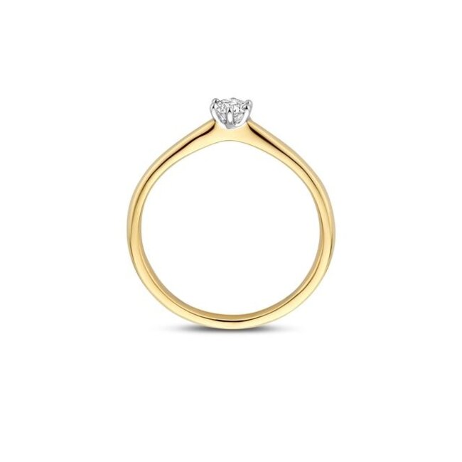 Blush Lab Diamonds Ring LG1036B – Geel- en witgoud (14k)