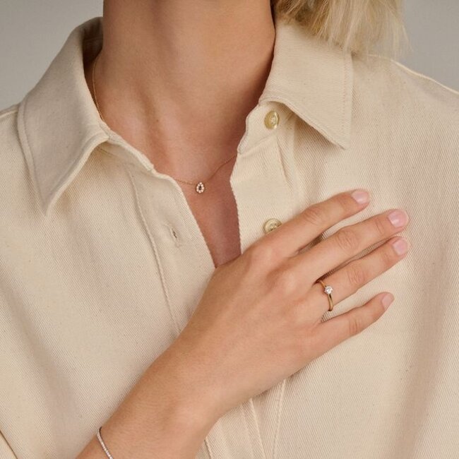 Blush Lab Diamonds Ring LG1038B – Geel- en witgoud (14k)