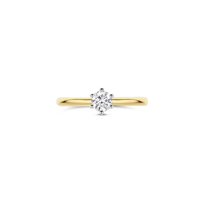 Blush Lab Diamonds Ring LG1038B – Geel- en witgoud (14k)