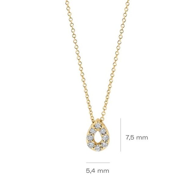 Blush Lab Diamonds Collier LG3018Y – Geelgoud (14k)