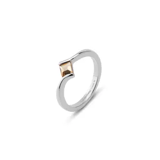 Melano Jewelry Friends Evy Ring - Smoked Topaz - Zilverkleurig