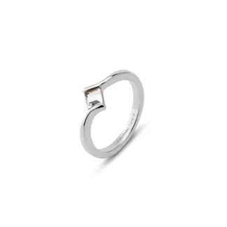 Melano Jewelry Friends Evy Ring - Crystal - Zilverkleurig
