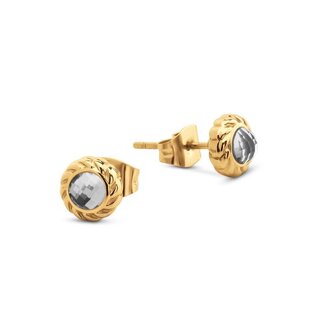 Melano Jewelry Friends Gaya oorknopjes - Crystal