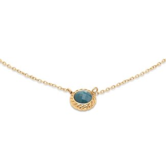 Melano Jewelry Friends Ziva Ketting Petrol Blue