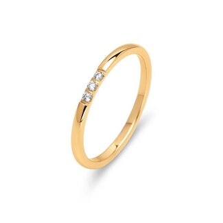 Melano Jewelry Friends Kyara cz ring - Goudkleurig