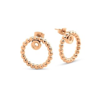 Melano Jewelry Twisted Tamika oorbellen - Rosékleurig