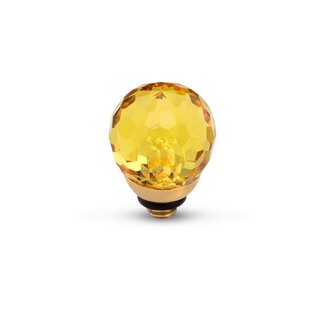 Melano Jewelry Twisted Facet cz ball - Citrine