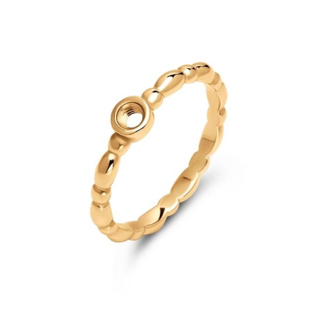 Melano Jewelry Twisted Tiana ring - Goudkleurig