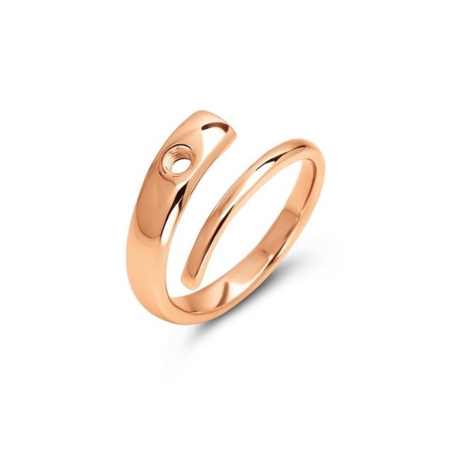 Melano Jewelry Twisted Tove ring - Rosékleurig