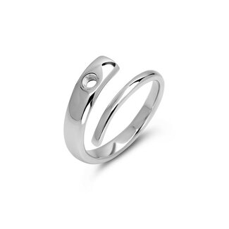 Melano Jewelry Twisted Tove ring - Zilverkleurig