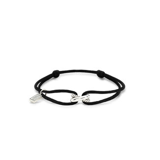 Buddha to Buddha Armband Koord Ben Zilver