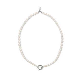 Buddha to Buddha Ketting Barbara XS Pearl Zilver - 50cm