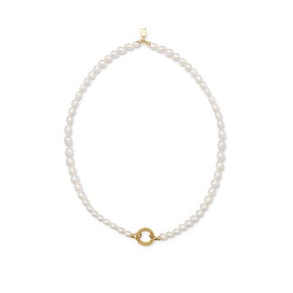 Buddha to Buddha Ketting Barbara XS Pearl Verguld - 50cm