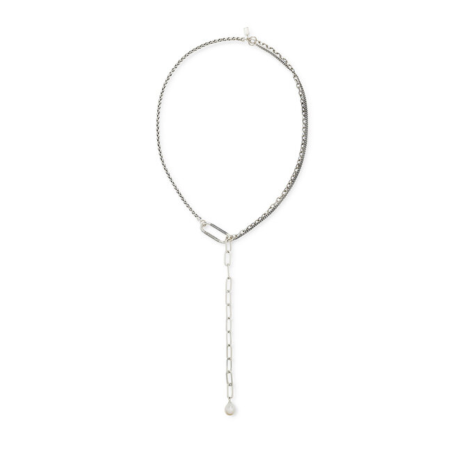 Multi Chain Y-Ketting George Zilver - 50cm