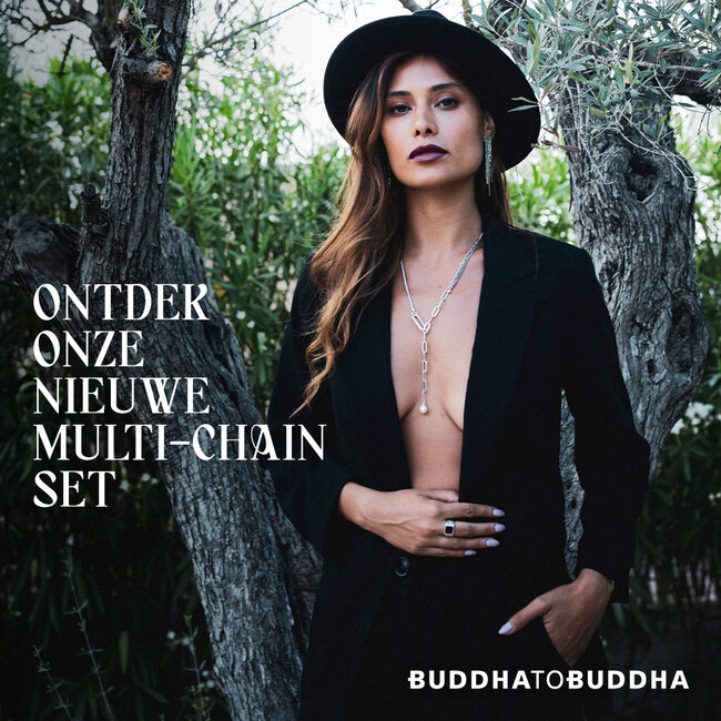 Multi Chain Y-Ketting George Zilver - 50cm