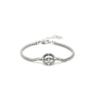 Buddha to Buddha Armband Barbara Mini Compass Zilver