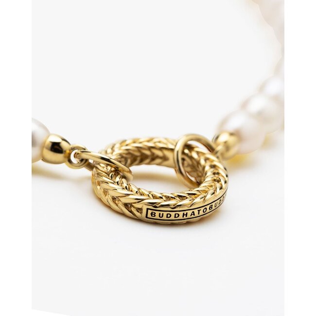 Ketting Barbara XS Pearl Verguld - 50cm