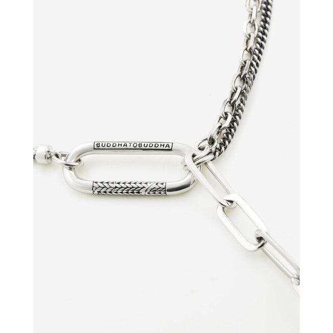 Multi Chain Y-Ketting George Zilver - 50cm