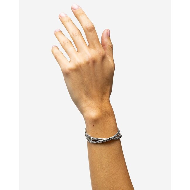 Armband Ben Mini Double Zilver
