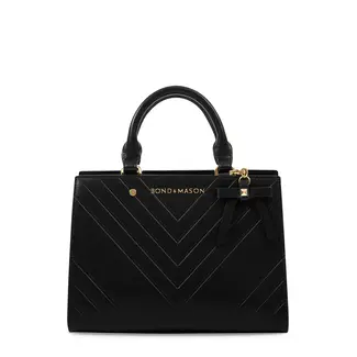 Bond and Mason The Sandra Handbag - Black