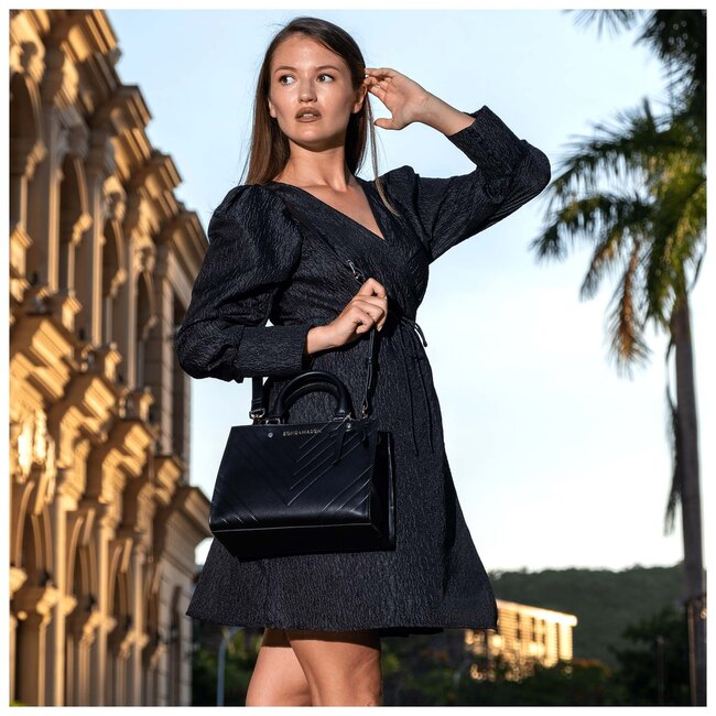The Sandra Handbag - Black