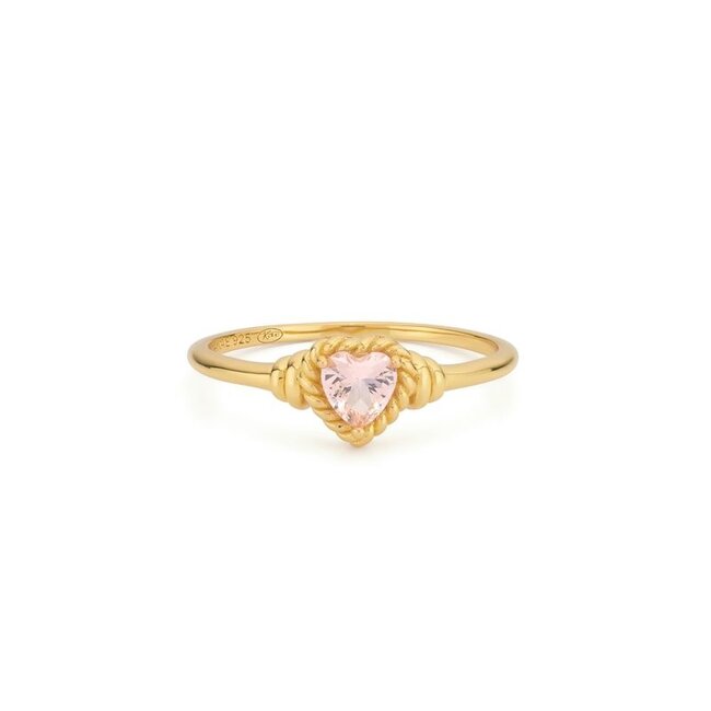Ring met hartvormige steen - 124167Y