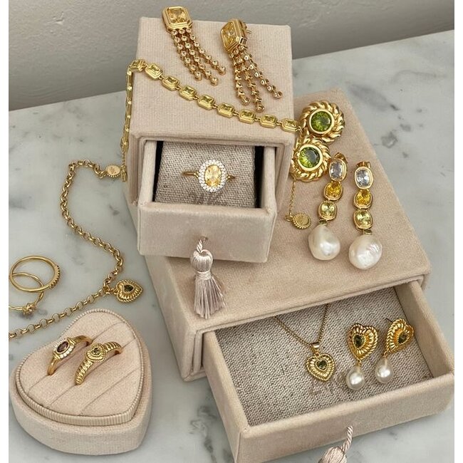 Ring met gekleurde stenen maat 52 - 124172Y