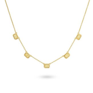 24Kae Ketting met vintage look stenen - 32494Y